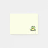 Niedlicher Frosch küsst mich Post-it Klebezettel (Vorderseite)