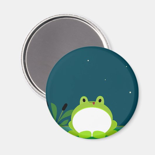 Niedlicher Frosch Magnet (Vorderseite/Rückseite)