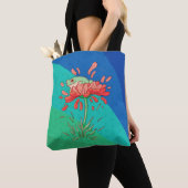 Niedlicher Frosch mit Blume Petals Tasche (Von Nahem)