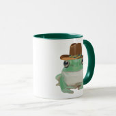 Niedlicher Frosch mit Cowboy-Hut Tasse (VorderseiteRechts)
