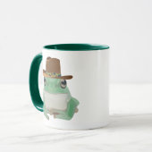 Niedlicher Frosch mit Cowboy-Hut Tasse (Vorderseite Links)