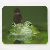 Niedlicher Frosch mit einem Schmetterling auf der  Mousepad (Vorne)