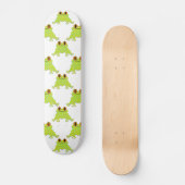 Niedlicher Frosch - Nahtloses Muster Skateboard (Vorderseite)