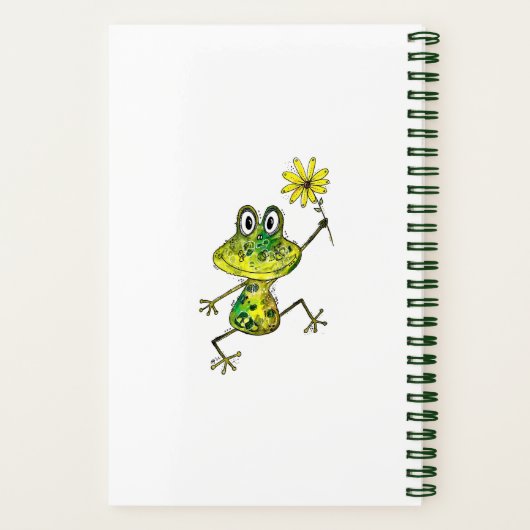 Niedlicher Frosch Notizblock (Rückseite)