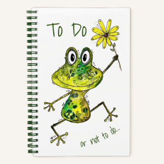Niedlicher Frosch Notizblock