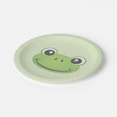 Niedlicher Frosch | Papierplatte Pappteller (Schrägansicht)