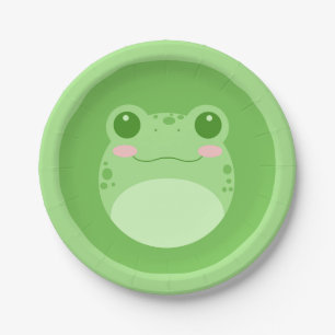 Niedlicher Frosch Pappteller