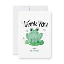 Niedlicher Frosch Personalisiert Flat Dankeschön K