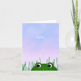 niedlicher Frosch pinkeln einfach hallo Ich vermis Karte
