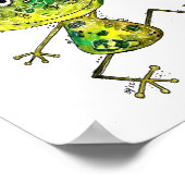 Niedlicher Frosch Poster (Ecke)