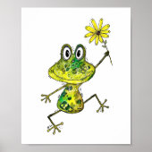 Niedlicher Frosch Poster (Vorne)