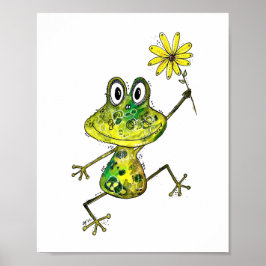 Niedlicher Frosch Poster