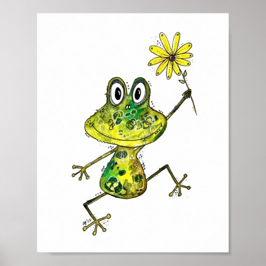 Niedlicher Frosch Poster (Vorne)