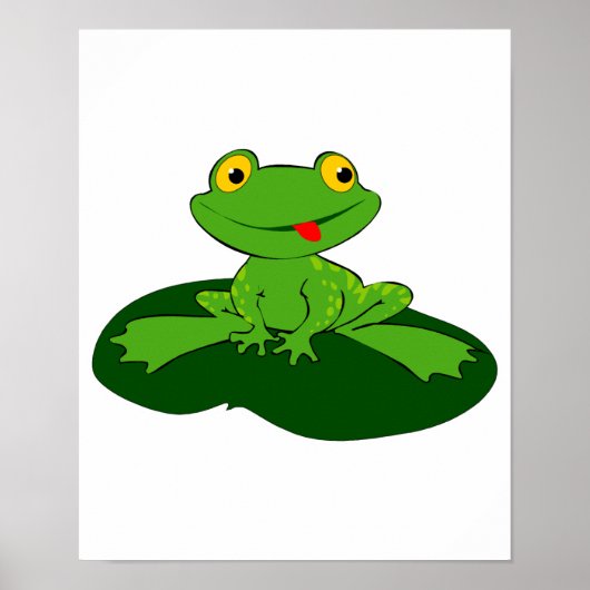 niedlicher Frosch Poster (Vorne)