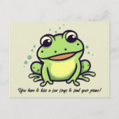 Niedlicher Frosch Postkarte (Vorderseite)