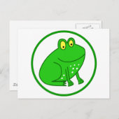 Niedlicher Frosch Postkarte (Vorne/Hinten)