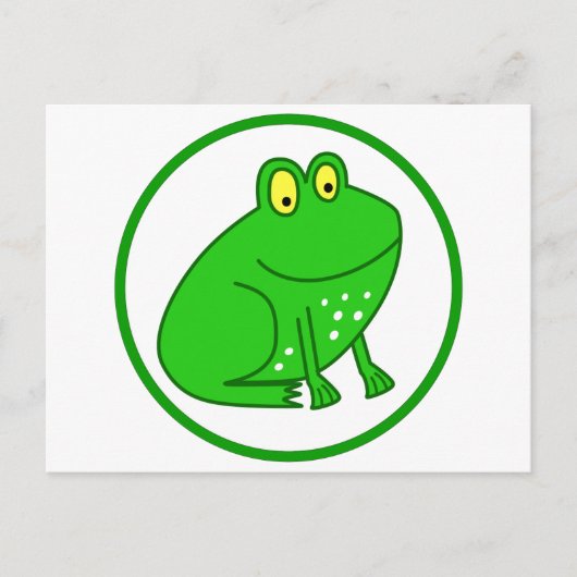 Niedlicher Frosch Postkarte (Vorderseite)