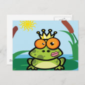 Niedlicher Frosch Postkarte (Vorne/Hinten)