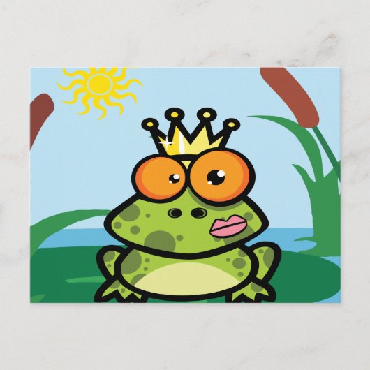 Niedlicher Frosch Postkarte (Vorderseite)