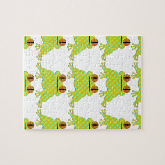 Niedlicher Frosch Puzzle (Horizontal)