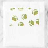 Niedlicher Frosch Rechteckiger Aufkleber (Tasche)