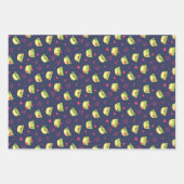 Niedlicher Frosch Rosa Herz Liebe Muster Valentins Geschenkpapier Set (Vorderseite 2)