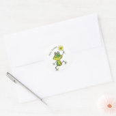 Niedlicher Frosch Runder Aufkleber (Umschlag)