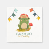 Niedlicher Frosch Serviette (Vorderseite)