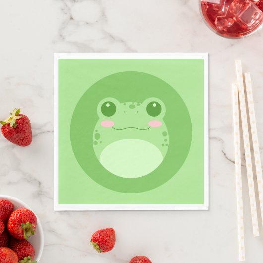 Niedlicher Frosch Serviette (Beispiel)