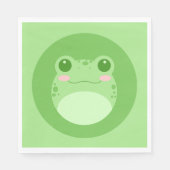 Niedlicher Frosch Serviette (Vorderseite)