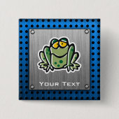 Niedlicher Frosch; Silber Button (Vorderseite)