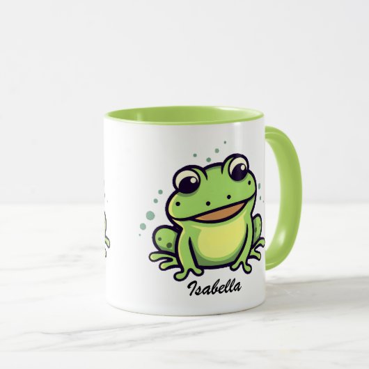 Niedlicher Frosch Tasse (VorderseiteRechts)