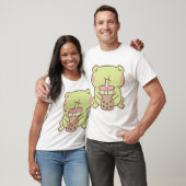 Niedlicher Frosch trinkt Boba-Bubble-Tee T-Shirt (Unisex)