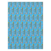 Niedlicher Frosch und Biene in Cartoon-Abbildung Tischdecke (Vorderseite)