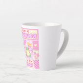 Niedlicher Frosch und Pilz - Funny Romantic Milchtasse (Rechte Ecke)