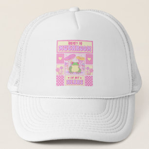 Niedlicher Frosch und Pilz - Funny Romantic Truckerkappe