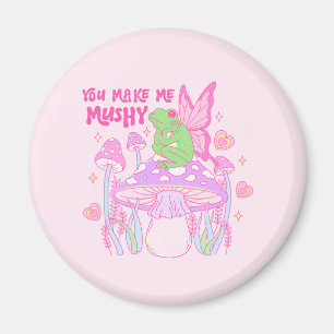 Niedlicher Frosch und Pilz - Ihr macht mich leise Magnet