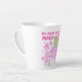 Niedlicher Frosch und Pilz - Ihr macht mich leise Milchtasse (Linke Ecke)