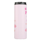 Niedlicher Frosch und Pilz - Ihr macht mich leise Thermosbecher (Rückseite)