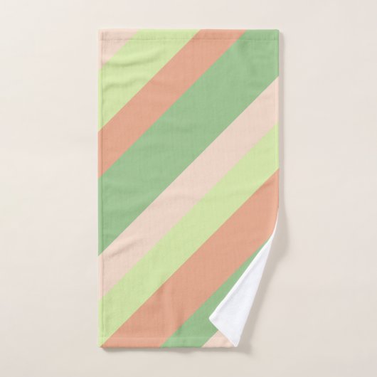 Niedlicher Frosch und Pilze mit Streifen Badhandtuch Set (Handtuch)