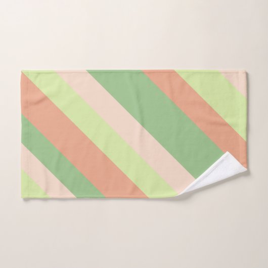 Niedlicher Frosch und Pilze mit Streifen Badhandtuch Set (Handtuch)