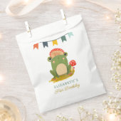 Niedlicher Frosch zum Geburtstag Geschenktütchen (Ausgeschnitten)