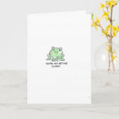 niedlicher Frosch zum Geburtstag Karte (Gelbe Blume)