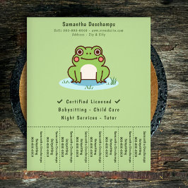 Niedlicher Froschabreißer Flyer