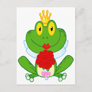 niedlicher Froschfrosch aus Cartoon Postkarte