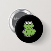 niedlicher Froschfrosch Button (Vorne & Hinten)