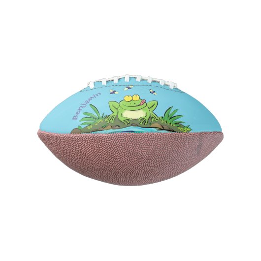 Niedlicher Froschfrosch Cartoon Football (Gedreht 90)