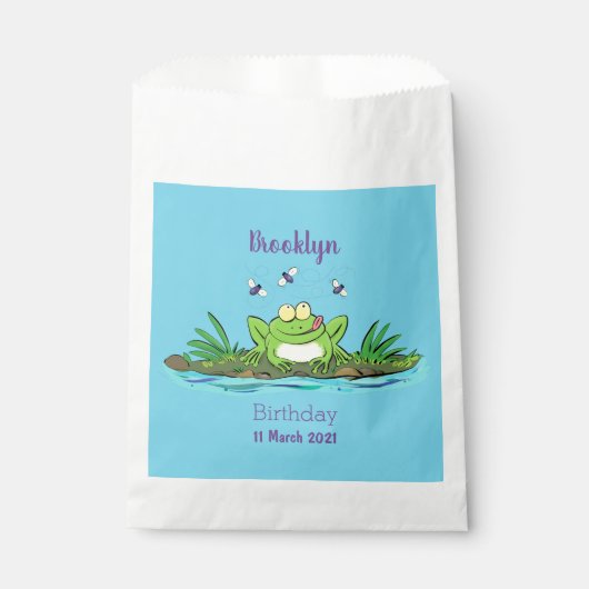 Niedlicher Froschfrosch Cartoon Geschenktütchen (Vorderseite)