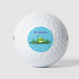 Niedlicher Froschfrosch Cartoon Golfball