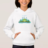 Niedlicher Froschfrosch Cartoon Hoodie (Vorderseite)